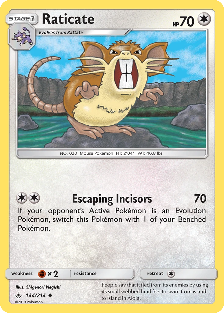 Raticate – Unbroken Bonds 144