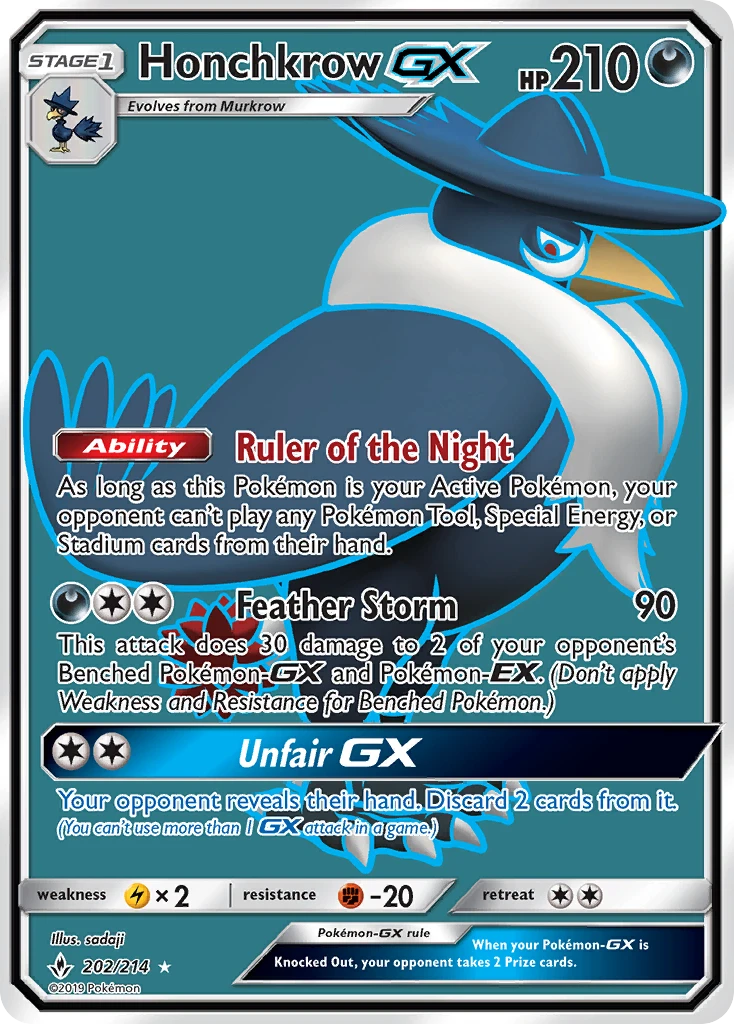 Honchkrow-GX – Unbroken Bonds 202