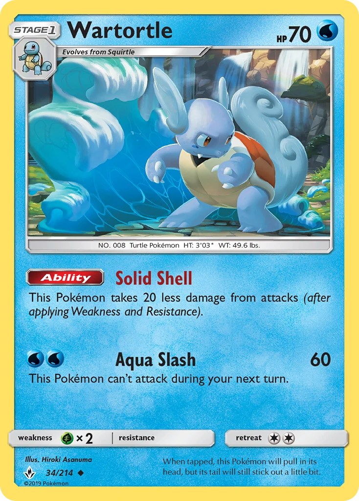 Wartortle – Unbroken Bonds 34