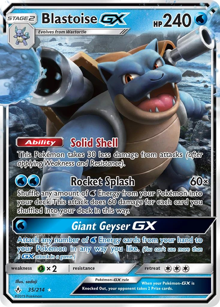 Blastoise-GX – Unbroken Bonds 35