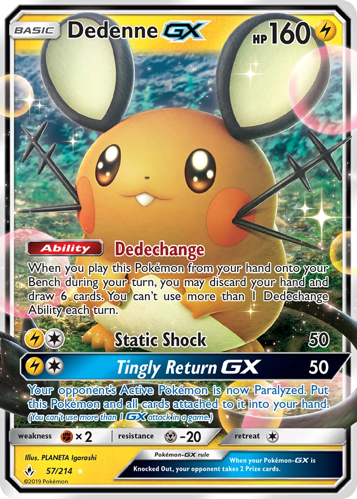 Dedenne-GX – Unbroken Bonds 57