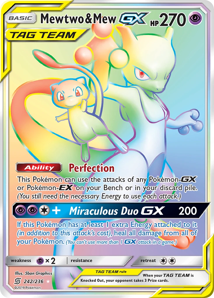 Mewtwo & Mew-GX – Unified Minds 242