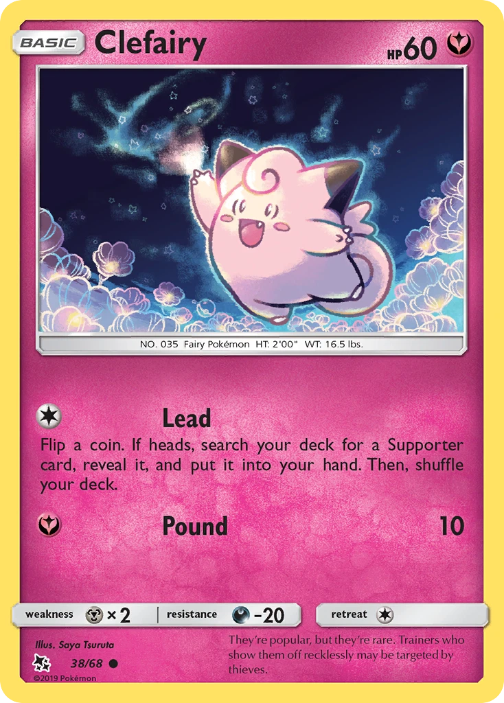 Clefairy – Hidden Fates 38