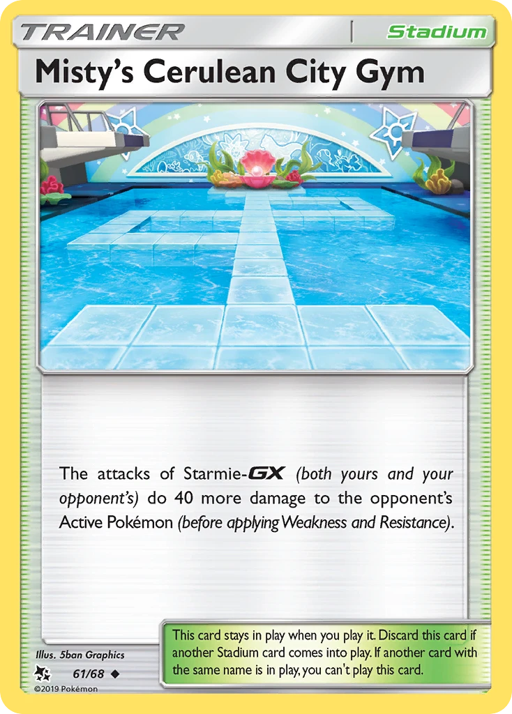 Misty's Cerulean City Gym – Hidden Fates 61