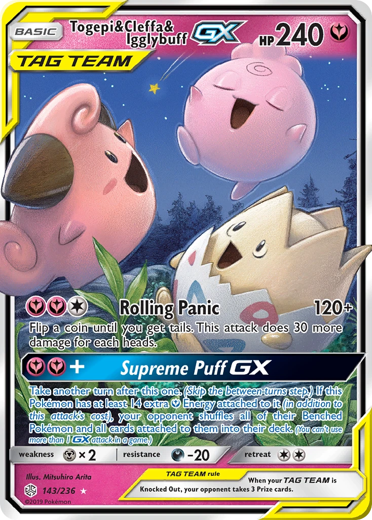 Togepi & Cleffa & Igglybuff-GX – Cosmic Eclipse 143