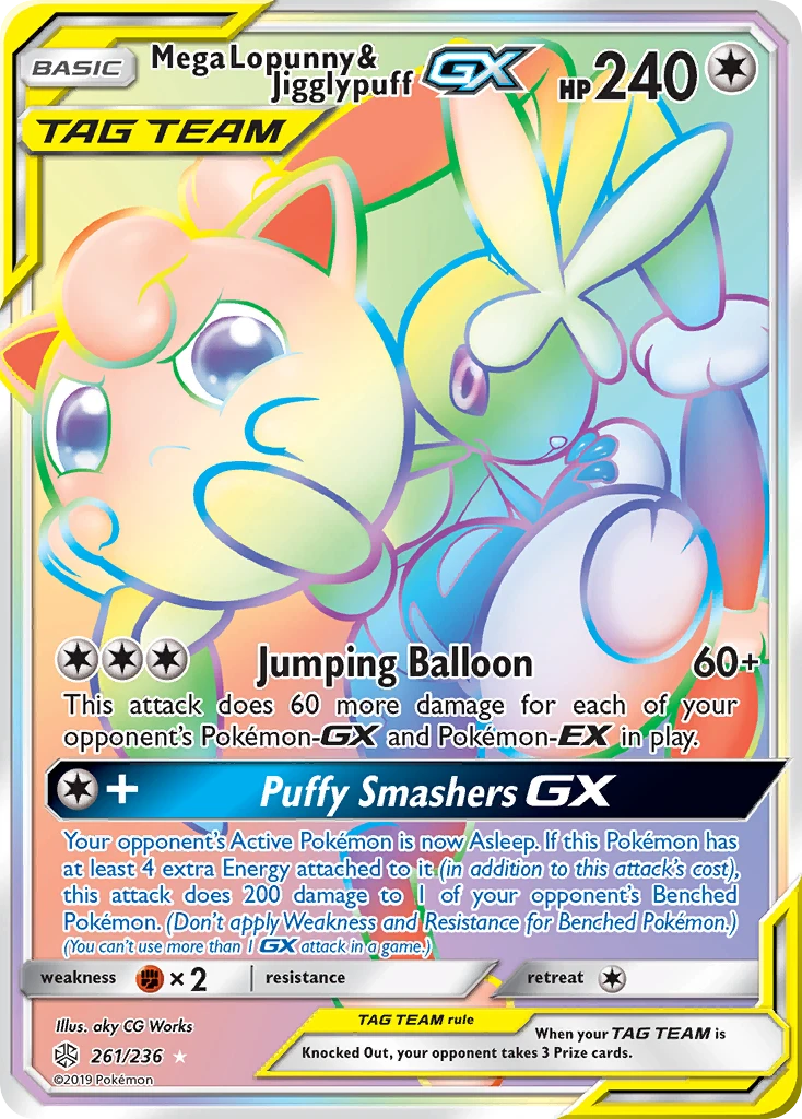 Mega Lopunny & Jigglypuff-GX – Cosmic Eclipse 261