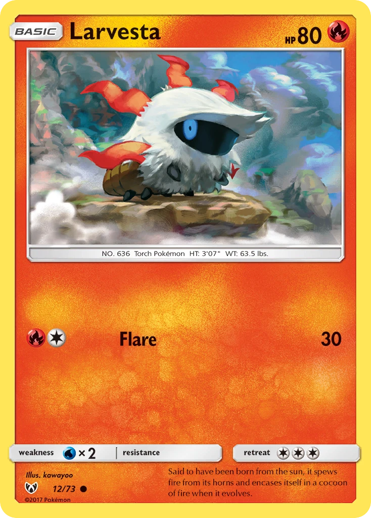 Larvesta – Shining Legends 12