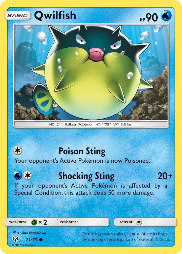 Qwilfish – Shining Legends 21