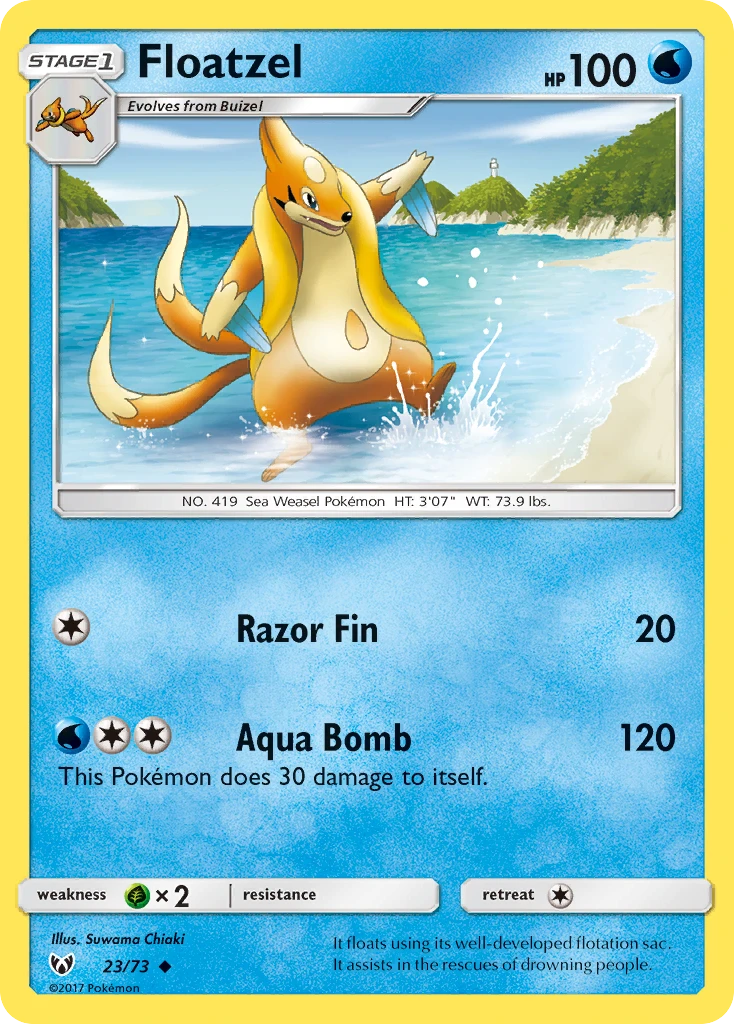Floatzel – Shining Legends 23