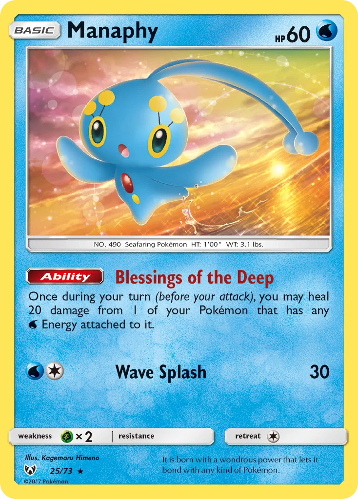 Manaphy – Shining Legends 25