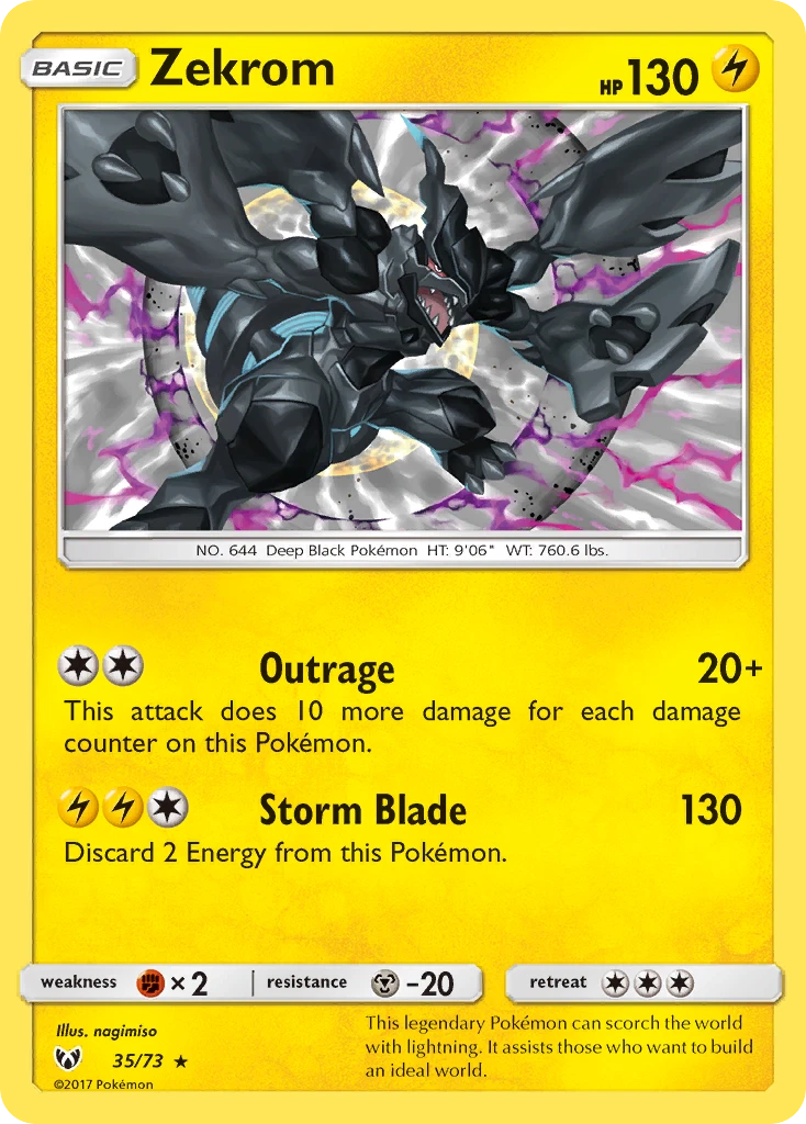 Zekrom – Shining Legends 35