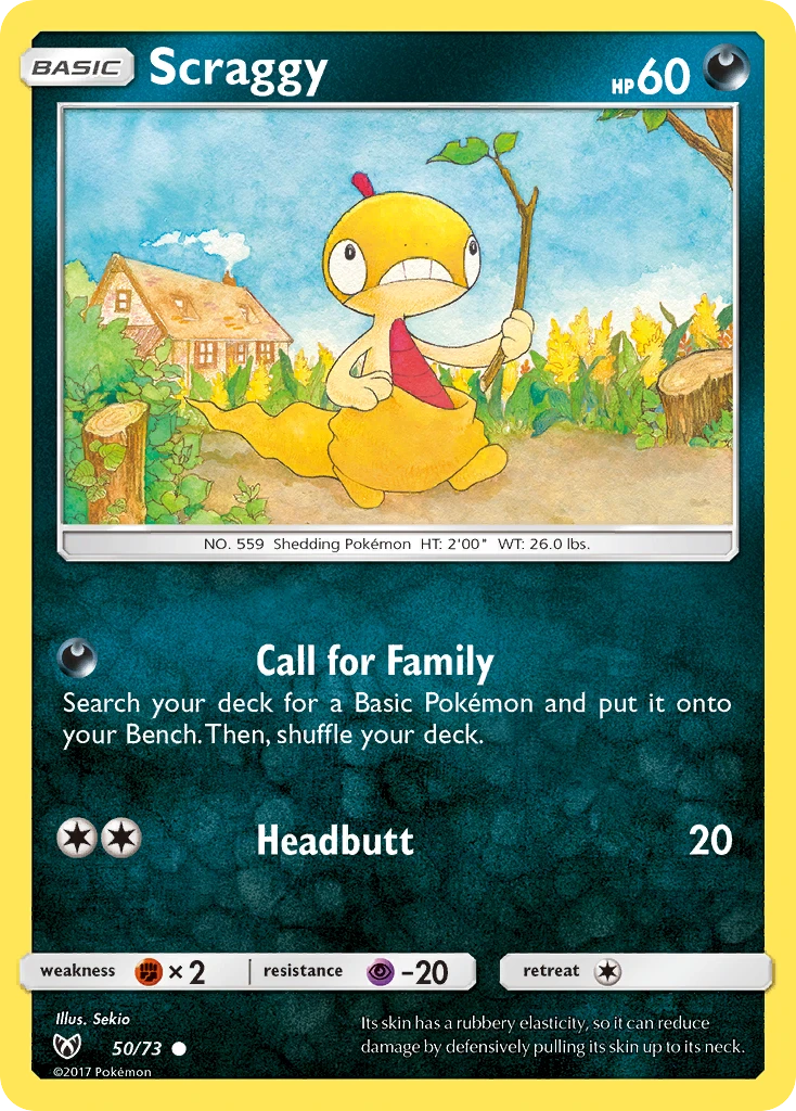 Scraggy – Shining Legends 50