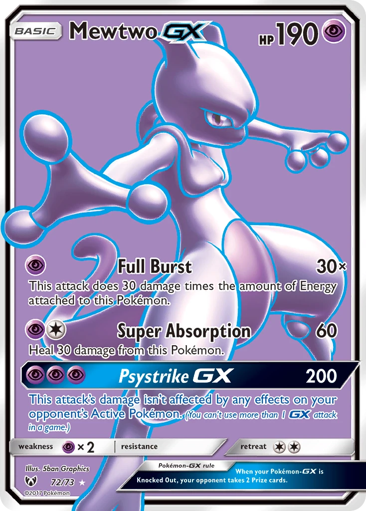 Mewtwo GX – Légendes Brillantes 72