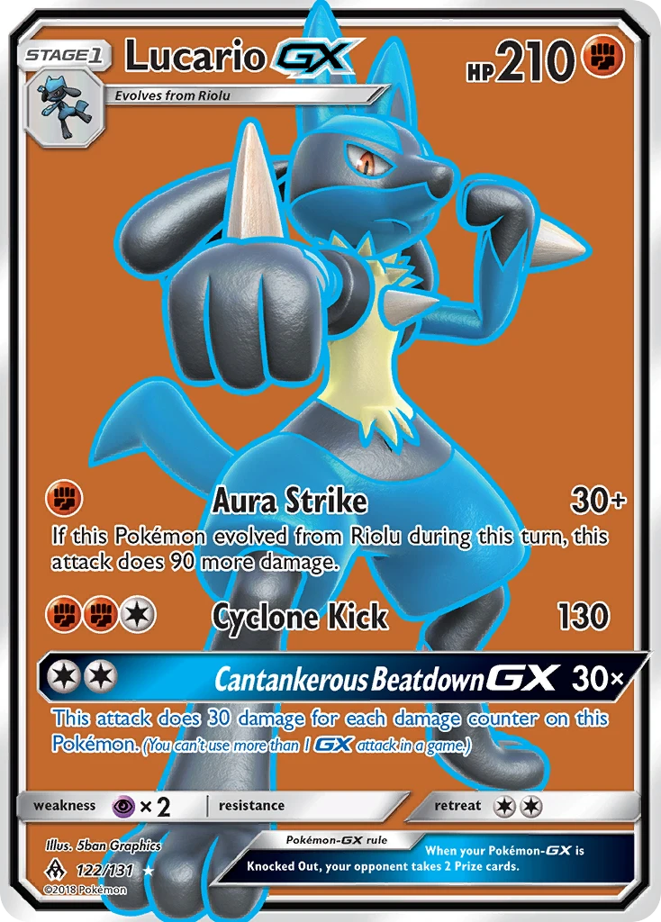 Lucario GX – Forbidden Light 122