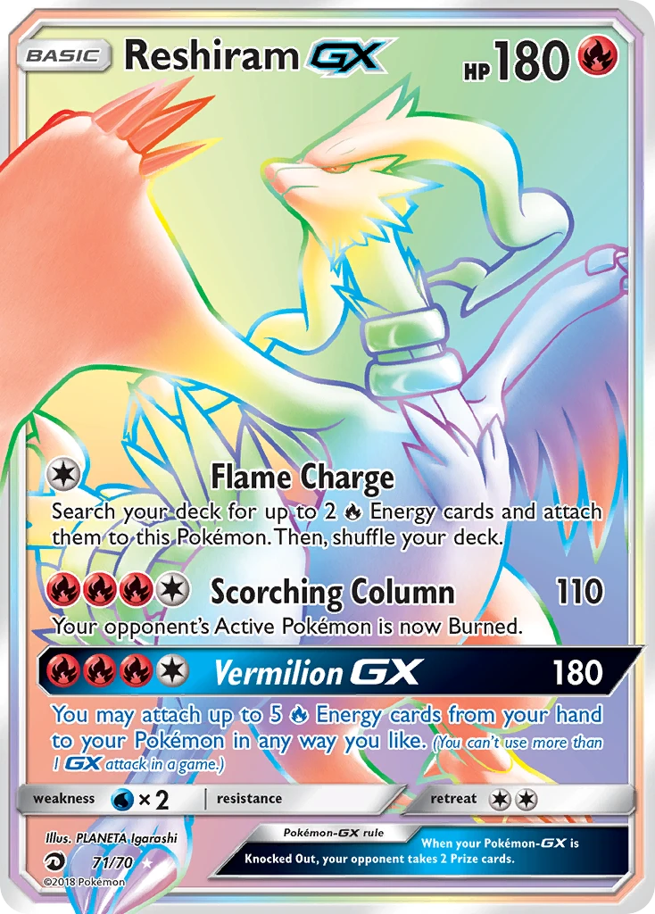 Reshiram GX – Majesté Des Dragons 71
