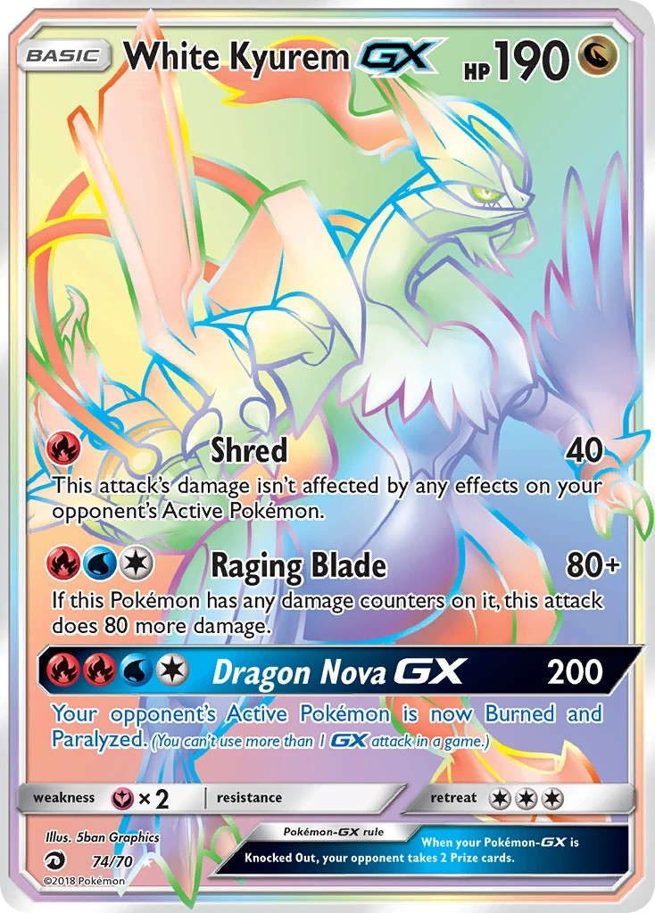White Kyurem GX – Dragon Majesty 74