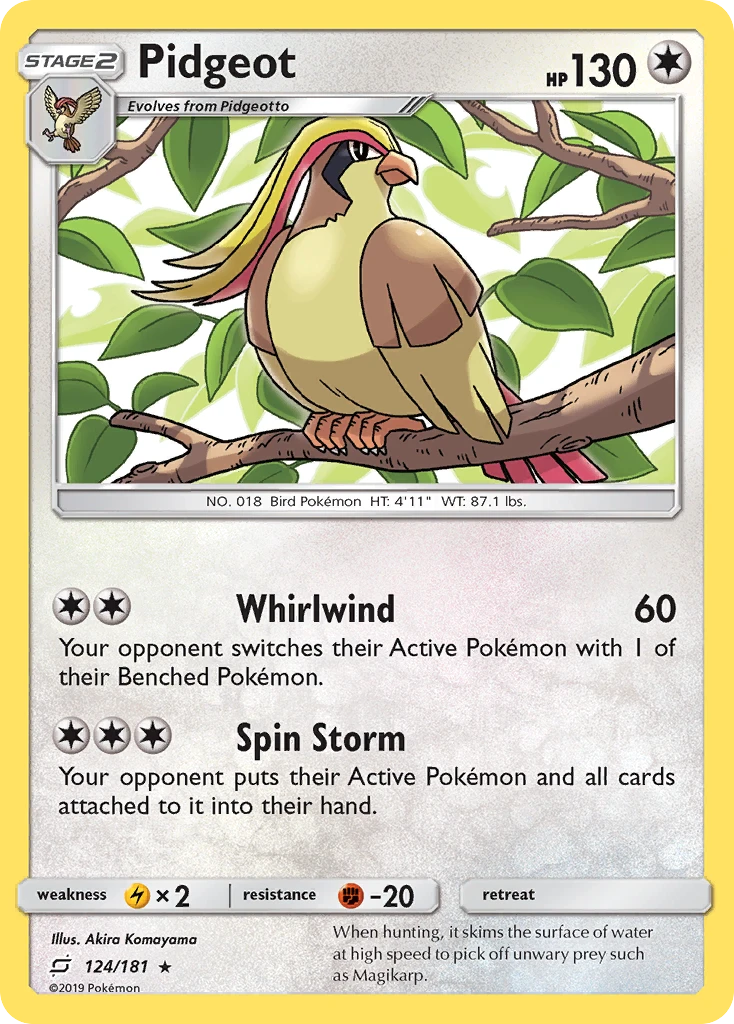 Pidgeot – Team Up 124