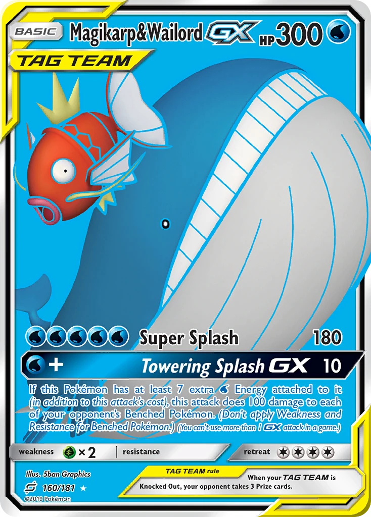 Magikarp & Wailord-GX – Team Up 160