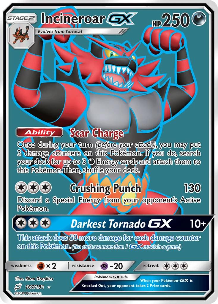 Incineroar-GX – Team Up 167