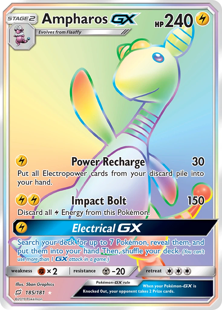 Ampharos-GX – Team Up 185
