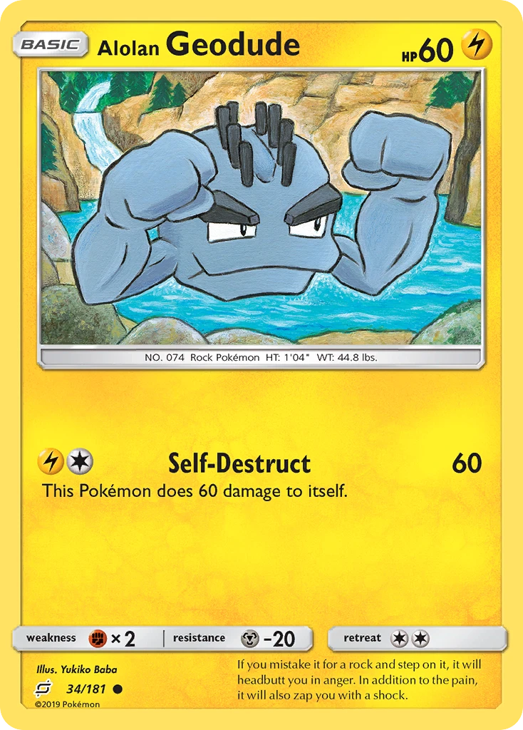 Alolan Geodude – Team Up 34