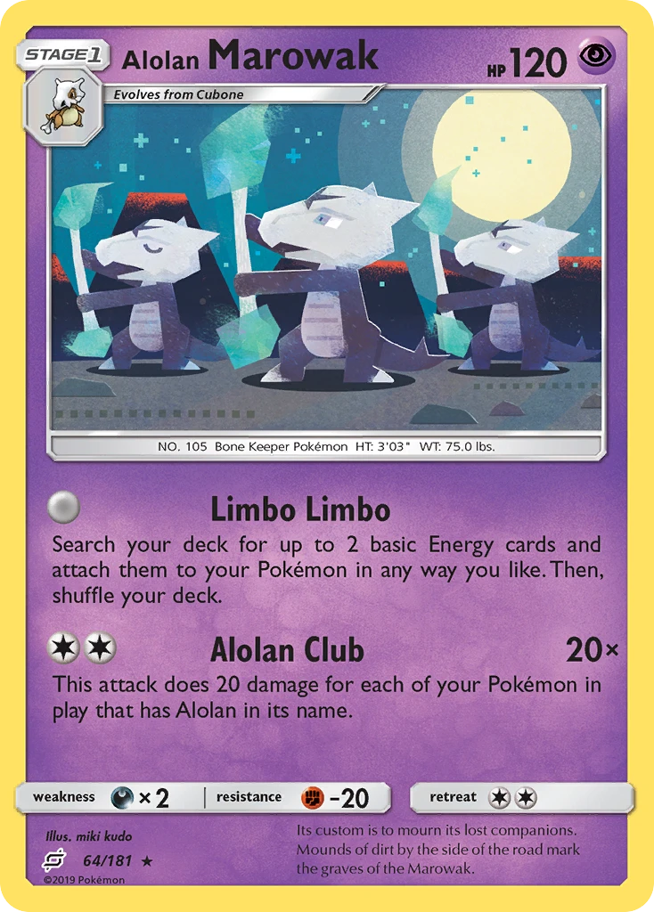Alolan Marowak – Team Up 64