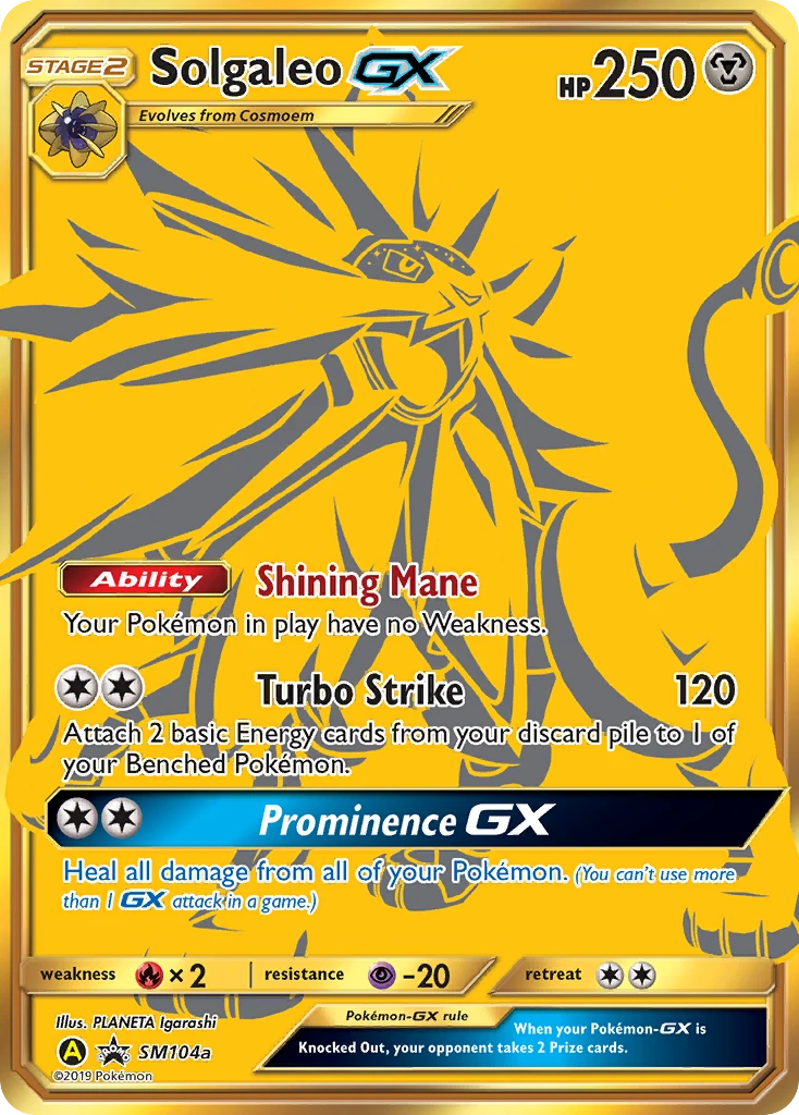 Solgaleo-GX – SM Black Star Promos SM104a
