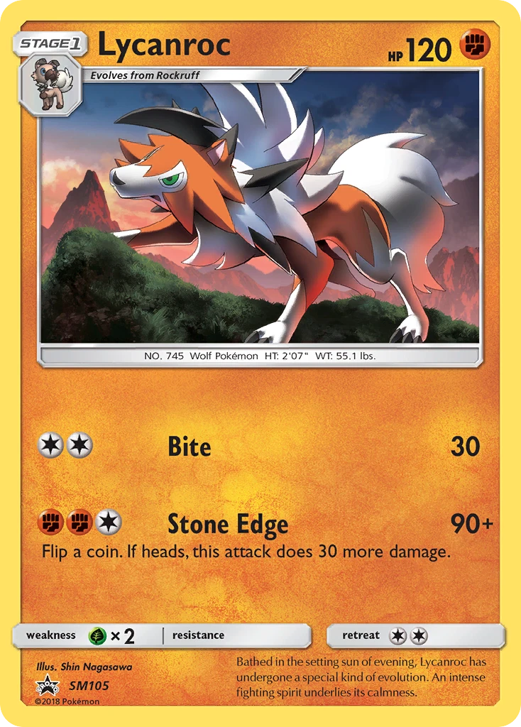 Lycanroc – SM Black Star Promos SM105