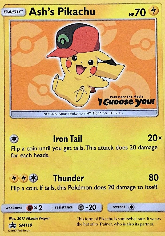Ash's Pikachu – SM Black Star Promos SM110