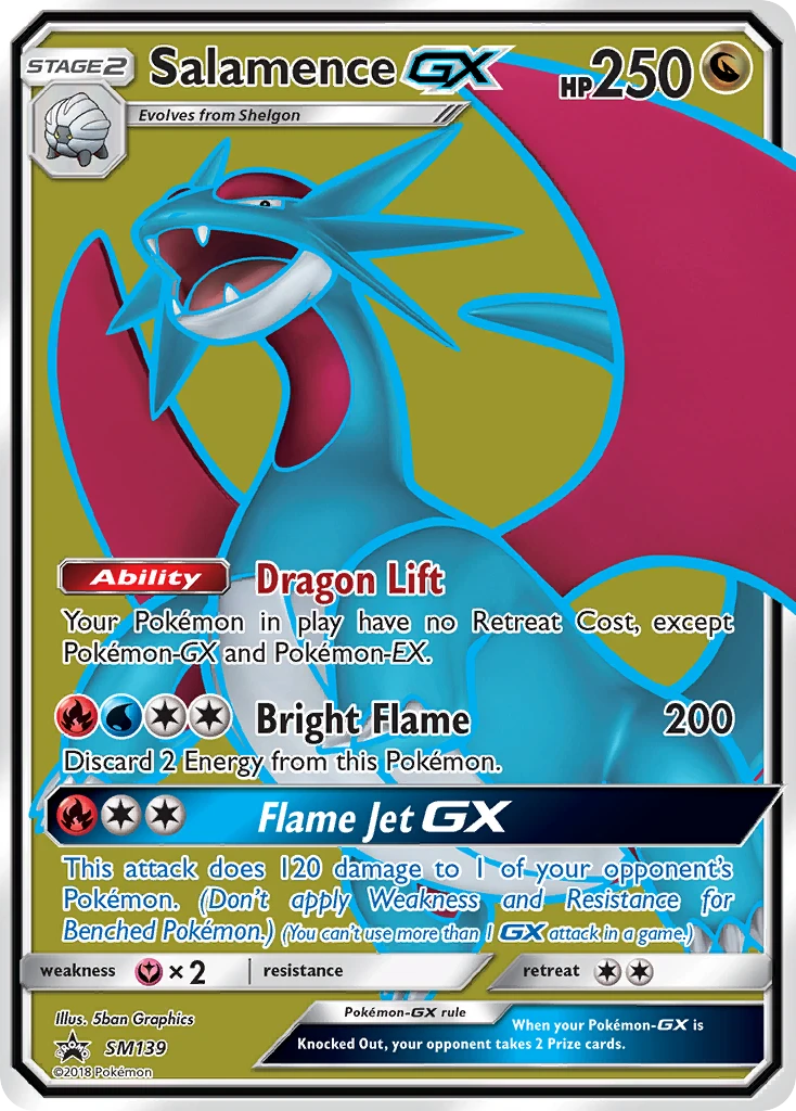 Salamence-GX – SM Black Star Promos SM139