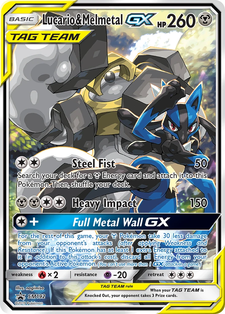 Lucario e Melmetal GX – SL Promo SM192