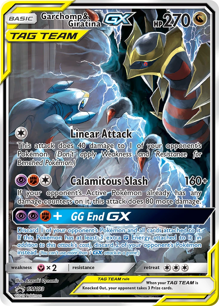 Garchomp e Giratina GX – SL Promo SM193