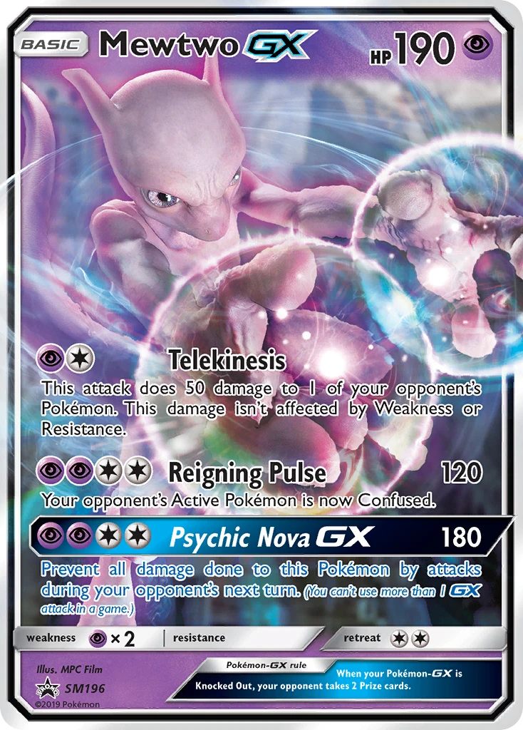 Mewtwo GX – SL Promo SM196