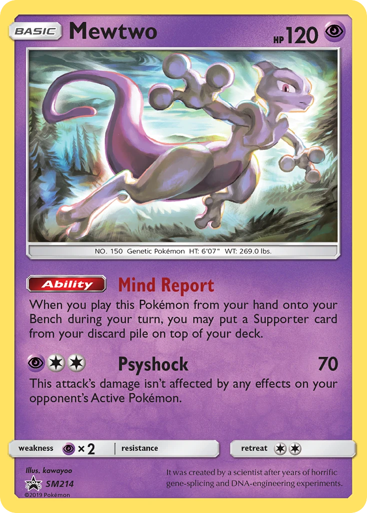 Mewtwo – SM Black Star Promos SM214