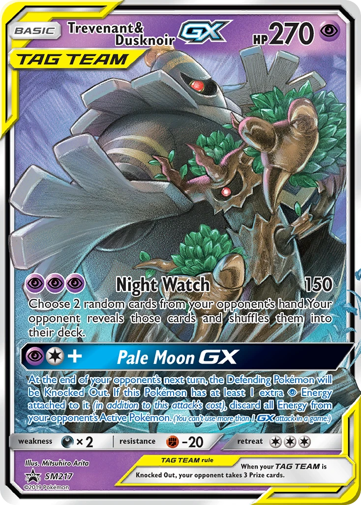 Trevenant & Dusknoir-GX – SM Black Star Promos SM217