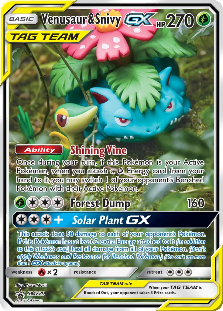 Venusaur e Snivy GX – SL Promo SM229