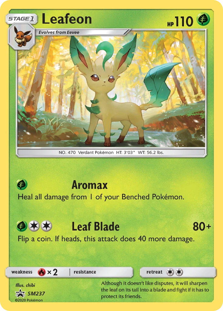 Leafeon – SL Cartas de promoción SM237
