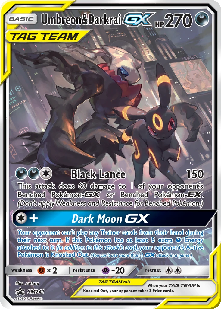 Umbreon & Darkrai-GX – SM Black Star Promos SM241