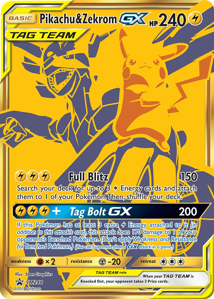 Pikachu y Zekrom GX – SL Cartas de promoción SM248