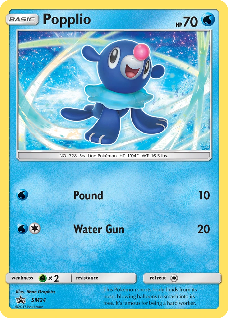 Popplio – SM Black Star Promos SM24