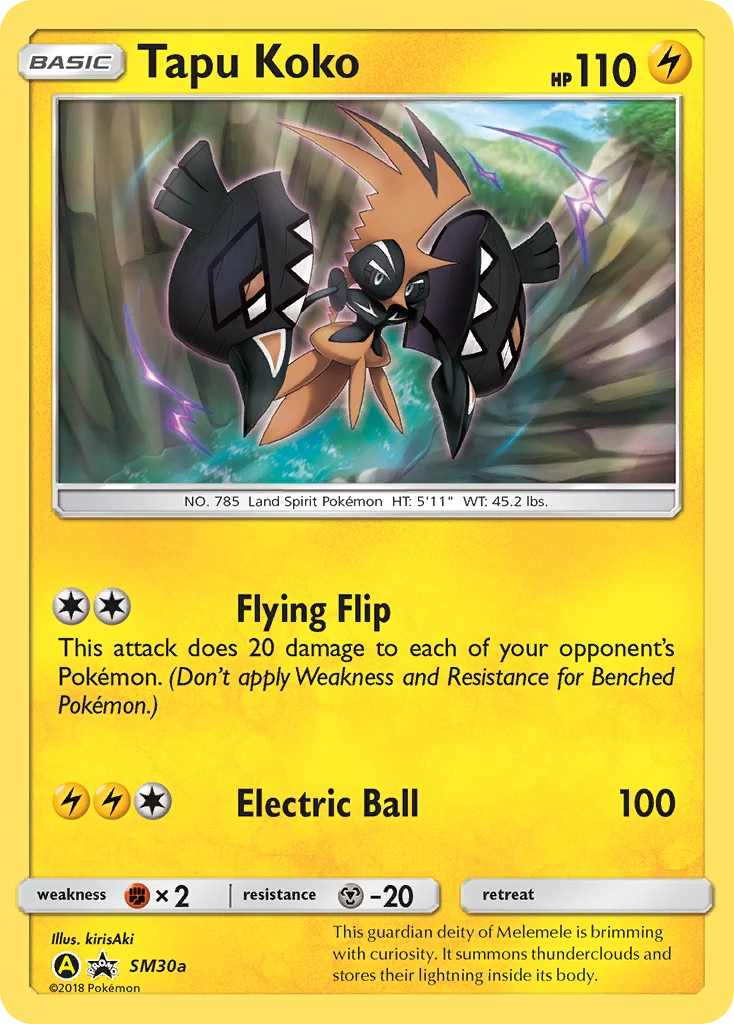 Tapu Koko – SM Black Star Promos SM30a