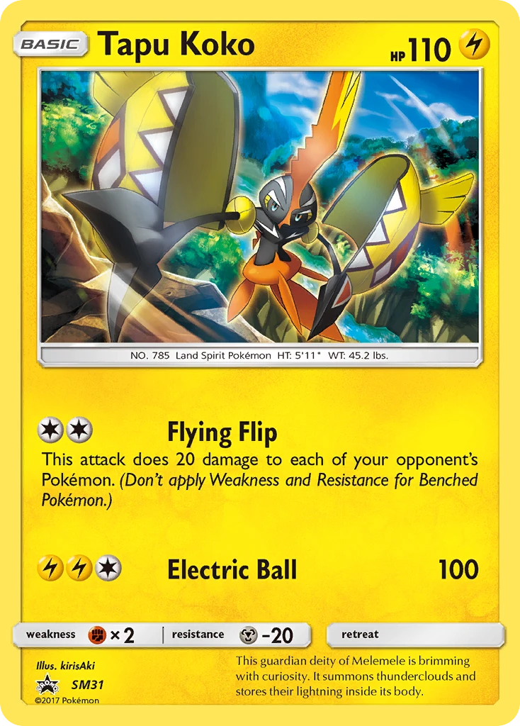 Tapu Koko – SM Black Star Promos SM31