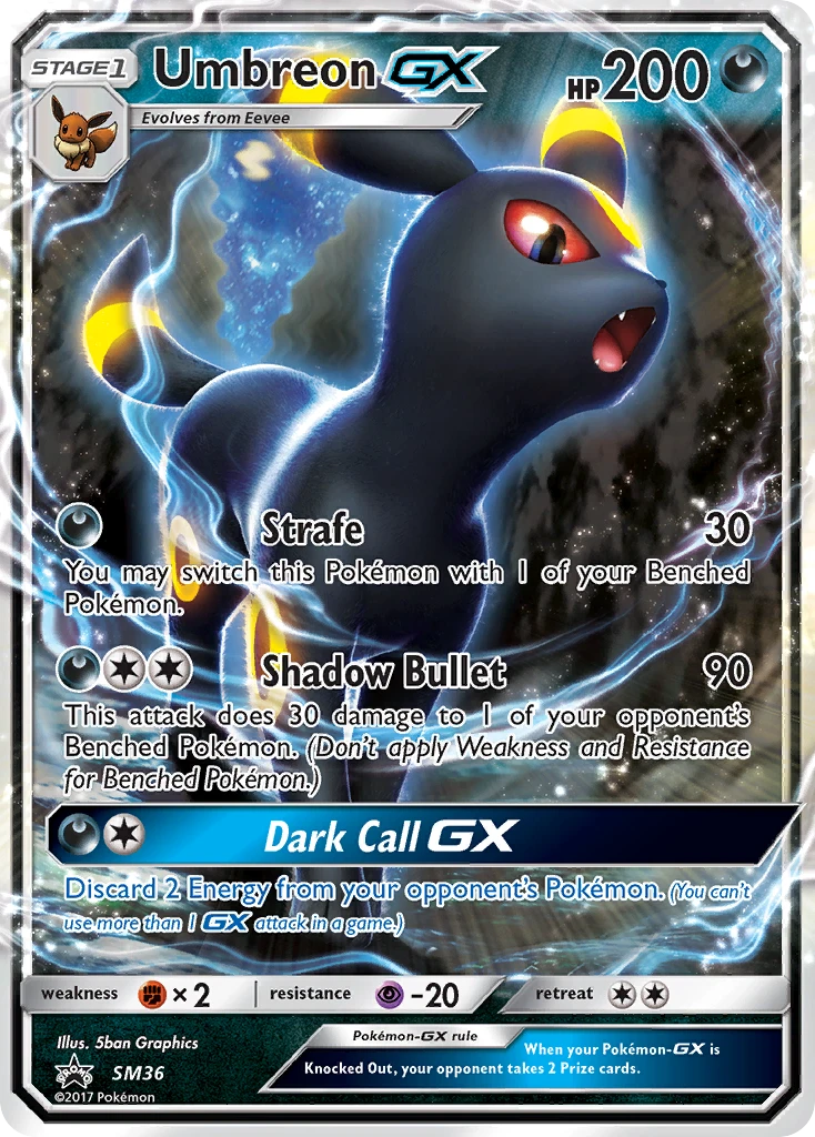Umbreon-GX – SM Black Star Promos SM36