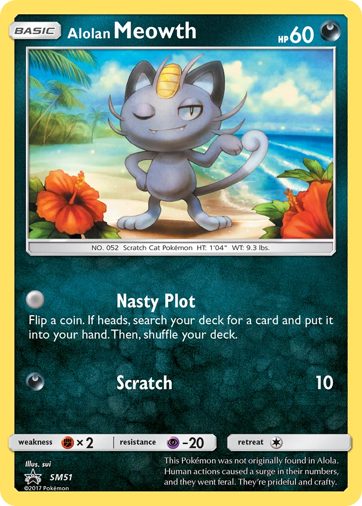 Alolan Meowth – SM Black Star Promos SM51