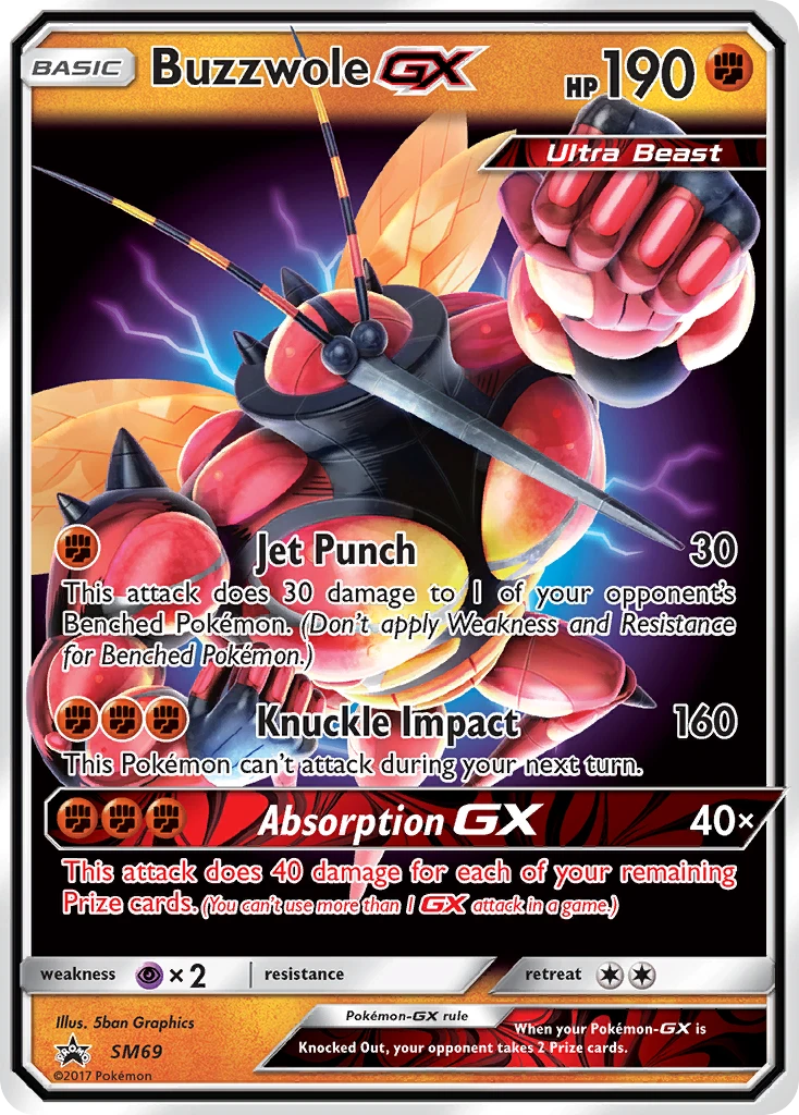 Buzzwole-GX – SM Black Star Promos SM69