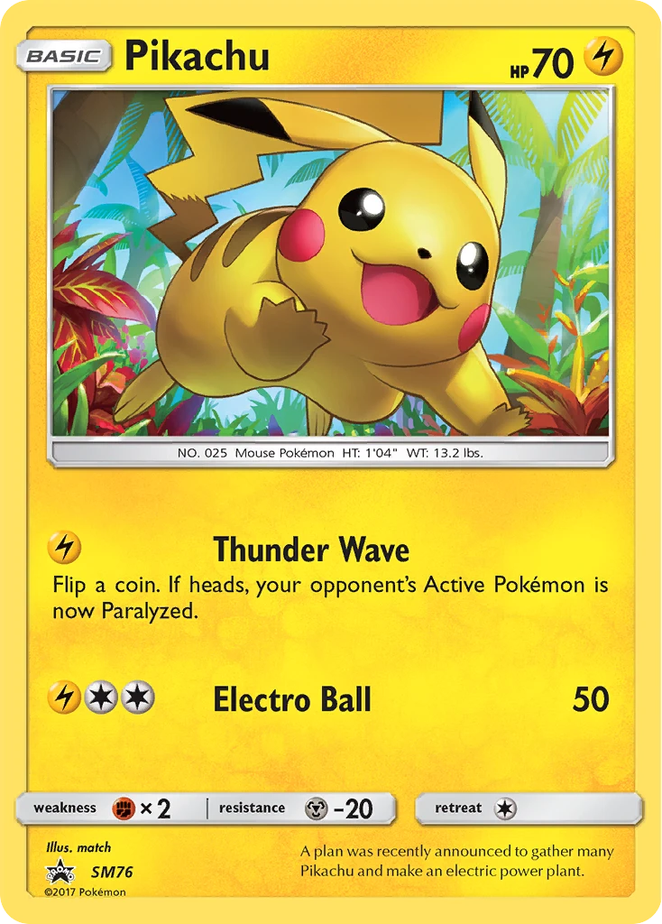 Pikachu – SM Black Star Promos SM76