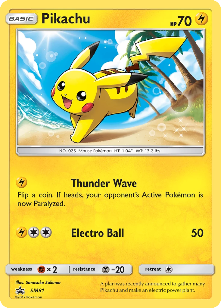 Pikachu – SM Black Star Promos SM81