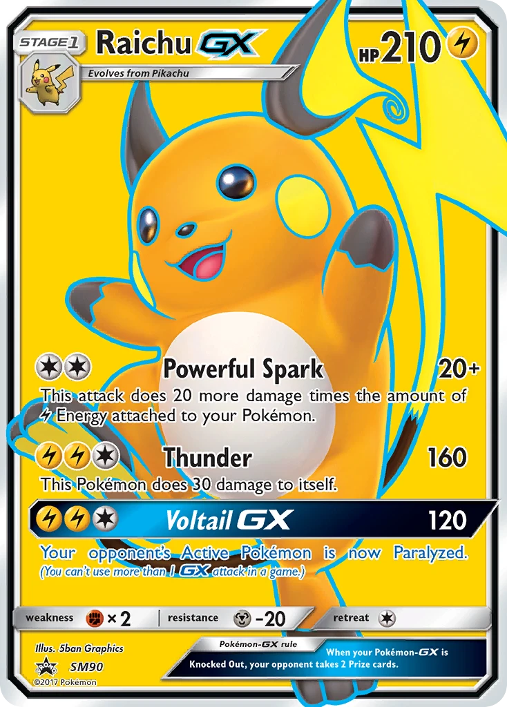 Raichu-GX – SM Black Star Promos SM90