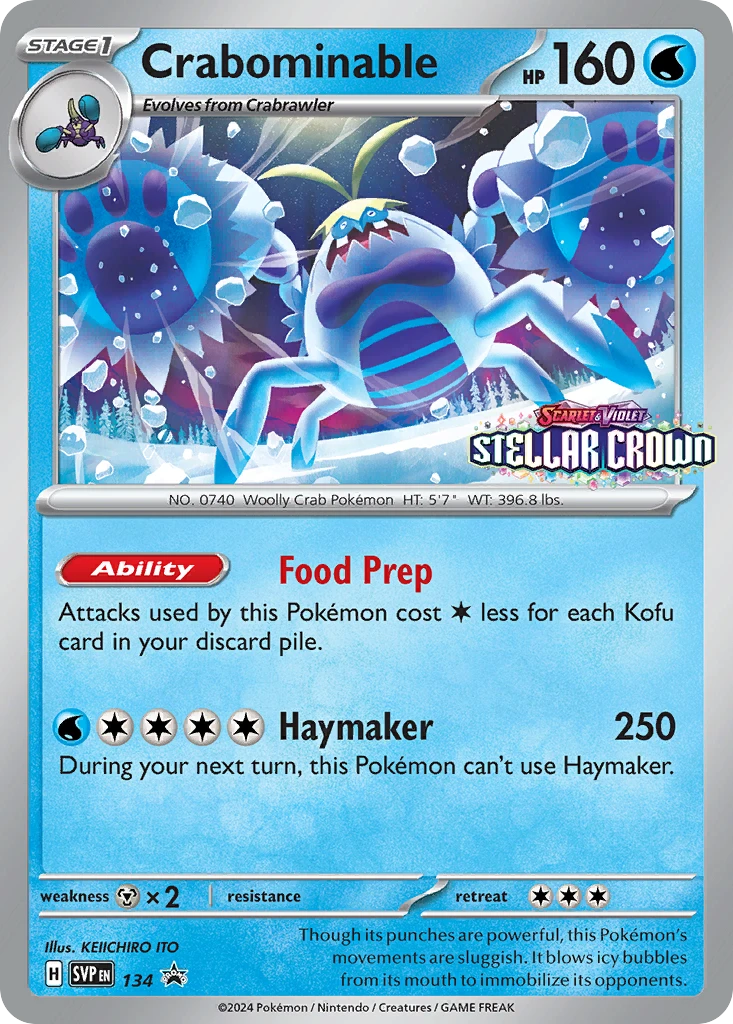 Crabominable – SVP Black Star Promos 134
