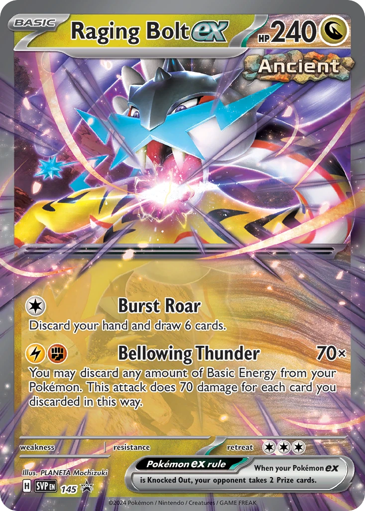 Raging Bolt ex – SVP Black Star Promos 145